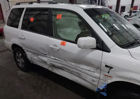 2007 Honda Pilot Ex-L из США, поврежденный, VIN 5FNYF28597B034530